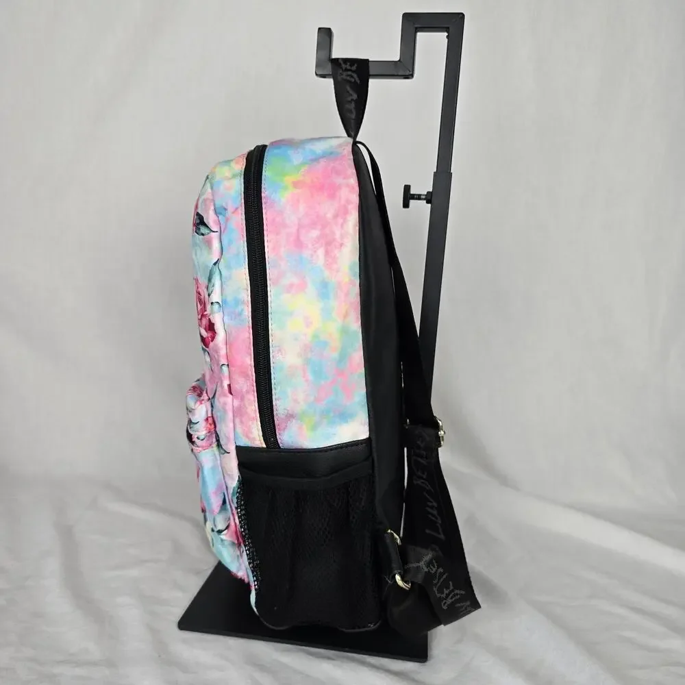 Betsey Johnson Floral Backpack Pink Blue 14